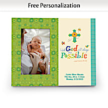 Show Off Your Blessings with Our Words of Faith Personalized Picture Frame