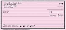 Pink Safety Personal Checks