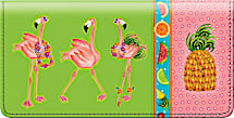 Flamingo Fun Checkbook Cover