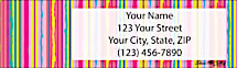 Viva La Stripe Return Address Label