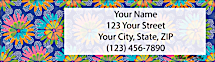 Retroflection Flowers Return Address Label