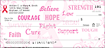 Hope for a Cure Bread Cancer Personal Checks