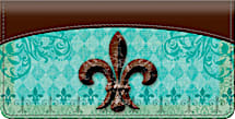 Fleur De Lis Checkbook Cover