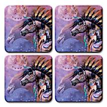 Enjoy Beverages Without Worry When You Rest Them on Colorful Art Coasters