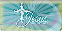 Faith Hope Christ Checkbook Cover, Jesus Checkbook Cover, Faith Checkbook Cover