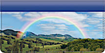 I Wish You Rainbows Checkbook Cover