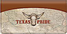 Texas Pride Checkbook Cover, Longhorn Checkbook Covers