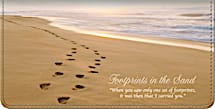 Footprints Checkbook Cover