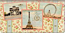 Vue de Paris Checkbook Cover