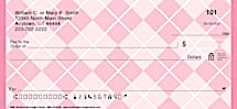 Pink Personal Checks
