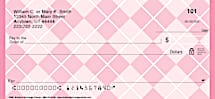 Pink Personal Checks