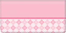 Pink Checkbook Cover