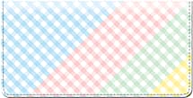 Gingham Style Checkbook Cover