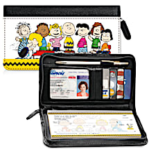 Classic Peanuts Zippered Wallet Checkbook Cover
