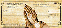 Praying Hands Personal Checks