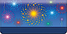 Fireworks Checkbook Cover