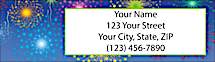 Fireworks Return Address Label