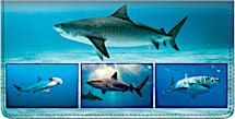 Sharks Checkbook Cover