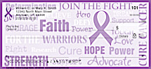 Cure Cancer Personal Checks