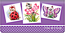 Cute as a Bug Kittens Checkbook Cover