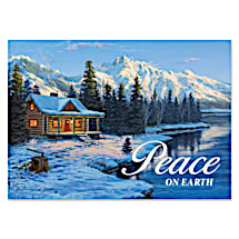 Send a Picturesque White Christmas by the Lake for a Festive Season's Greetings