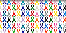 Ribbons for a Cure Checkbook Cover