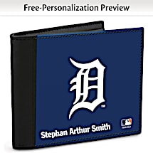Show Your Tigers™ Loyalty and Keep Cards Safe with this Leather-Accented RFID Wallet!