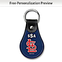 St. Louis Cardinals Leather Key Ring