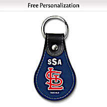 St. Louis Cardinals Leather Key Ring