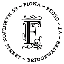 Fiona Personalized Initial Stamp
