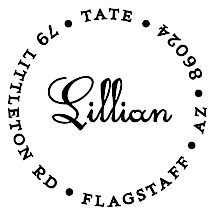 Lillian Personalized Name Stamp 