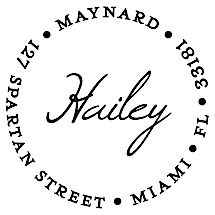Hailey Personalized Name Stamp