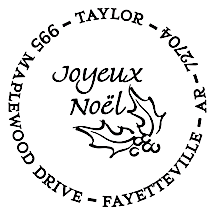 Noel Personalized Image Stamp 