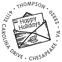 Seasons Greetings Personalized Image Stamp 