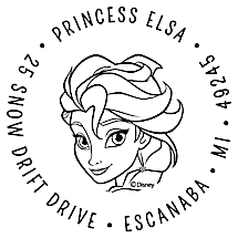 Elsa 'Frozen' Personalized Image Stamp
