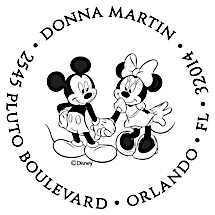 Mickey & Minnie Personalized Image Stamp