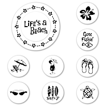 Life's a Beach Peel & Stick Interchangeable Stamp Set