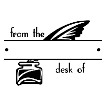Desk Quill Fill-in Stamp 