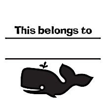 Whale Fill-in Stamp 
