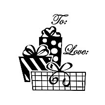 Presents Gift Tag Stamp 