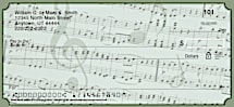 Sheet Music Personal Checks