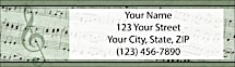 Sheet Music Return Address Label