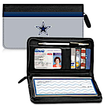 Genuine Leather Dallas Cowboys Zippered Wallet Celebrates Your Favorite Professional Football Team