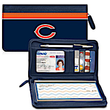 Leather Chicago Bears Zippered Wallet Celebrates Your NFL Football Team