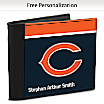 Show Your Favorite Football Team Loyalty and Keep Cards Safe with this Leather-Accented RFID Wallet!