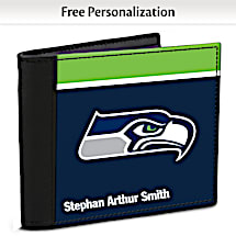 Show Your Favorite Football Team Loyalty and Keep Cards Safe with this Leather-Accented RFID Wallet!