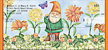 Garden Gnomes Personal Checks