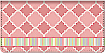 Quatrefoil Checkbook Cover