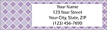 Quatrefoil Return Address Label