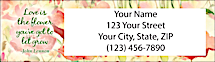 Blooming Flowers Return Address Label